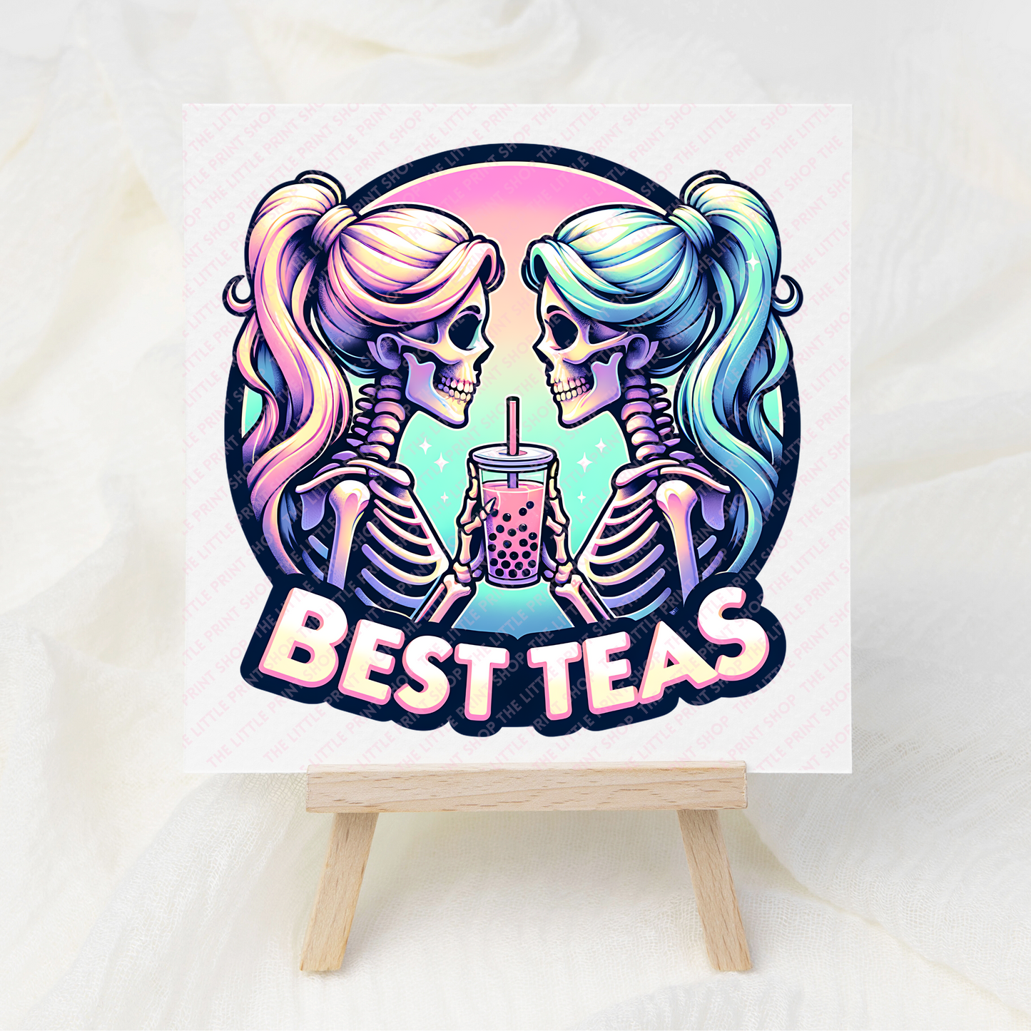 Best Teas - UV DTF 3 inch Decals