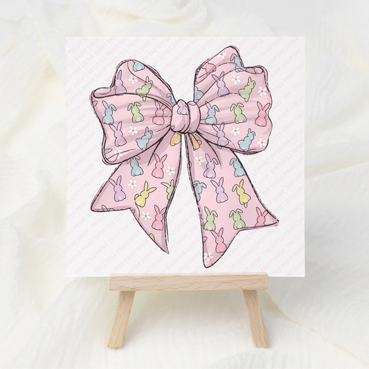 Easter Bow - UV DTF 3 inch Decals