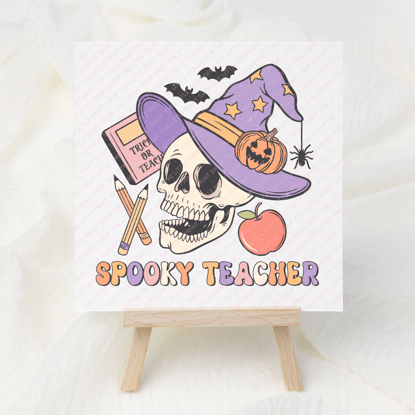 Spooky Teacher - UV DTF 3 inch Decal