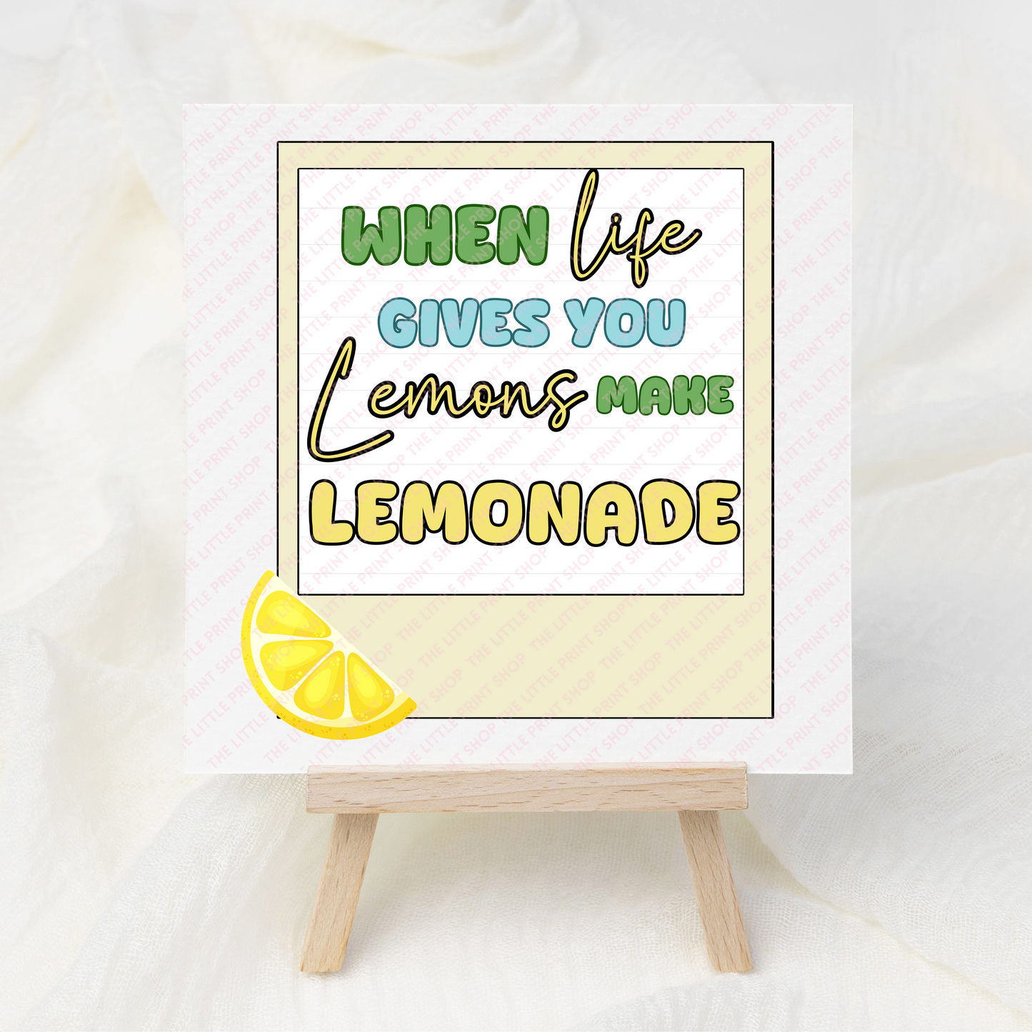Lemonade Polaroid - UV DTF 3 inch Decals