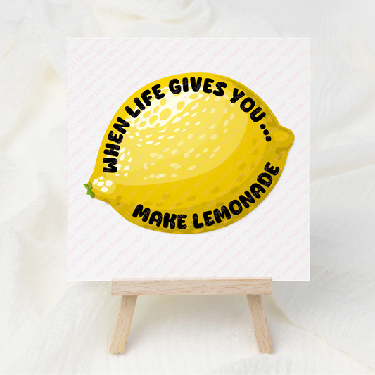 Lemon - UV DTF 3 inch Decals