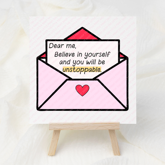 Dear Me Letter - UV DTF 3 inch Decals