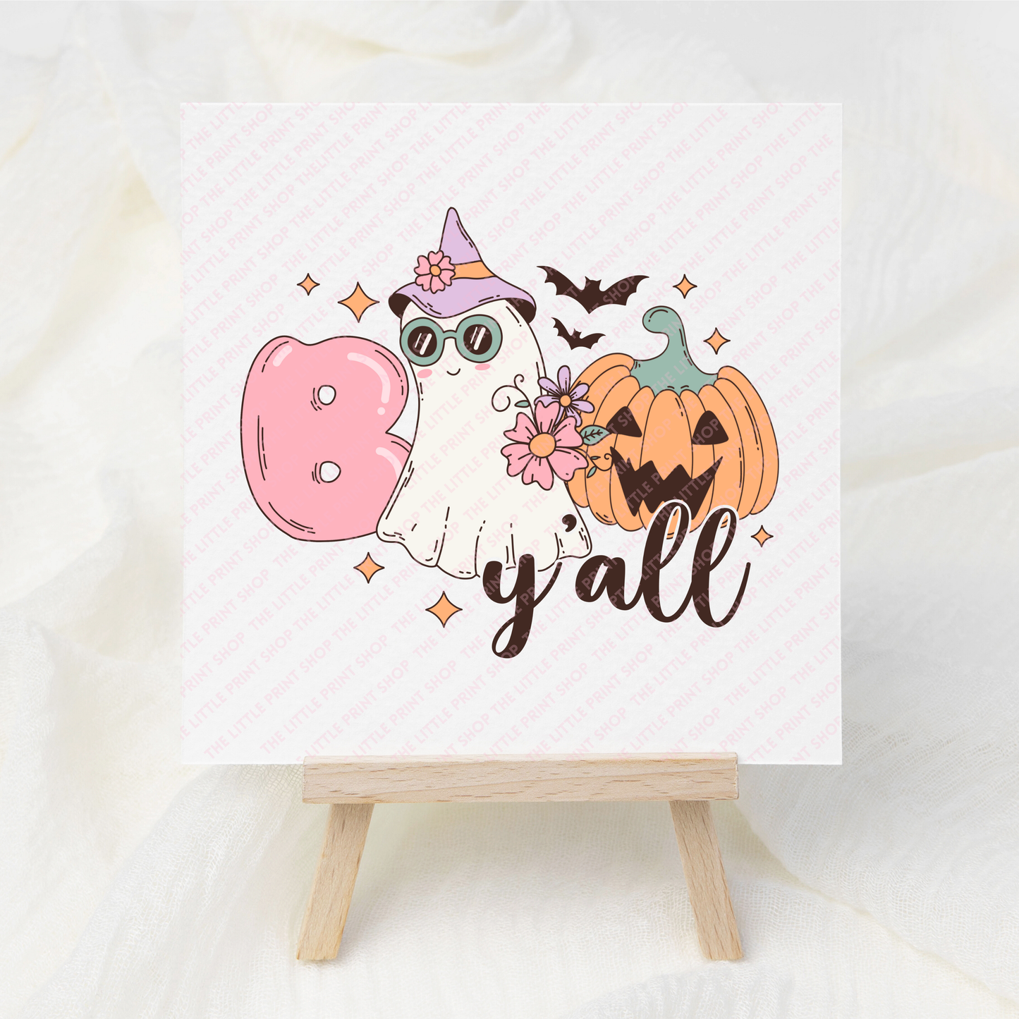 Boo Y'all - UV DTF 3 inch Decal