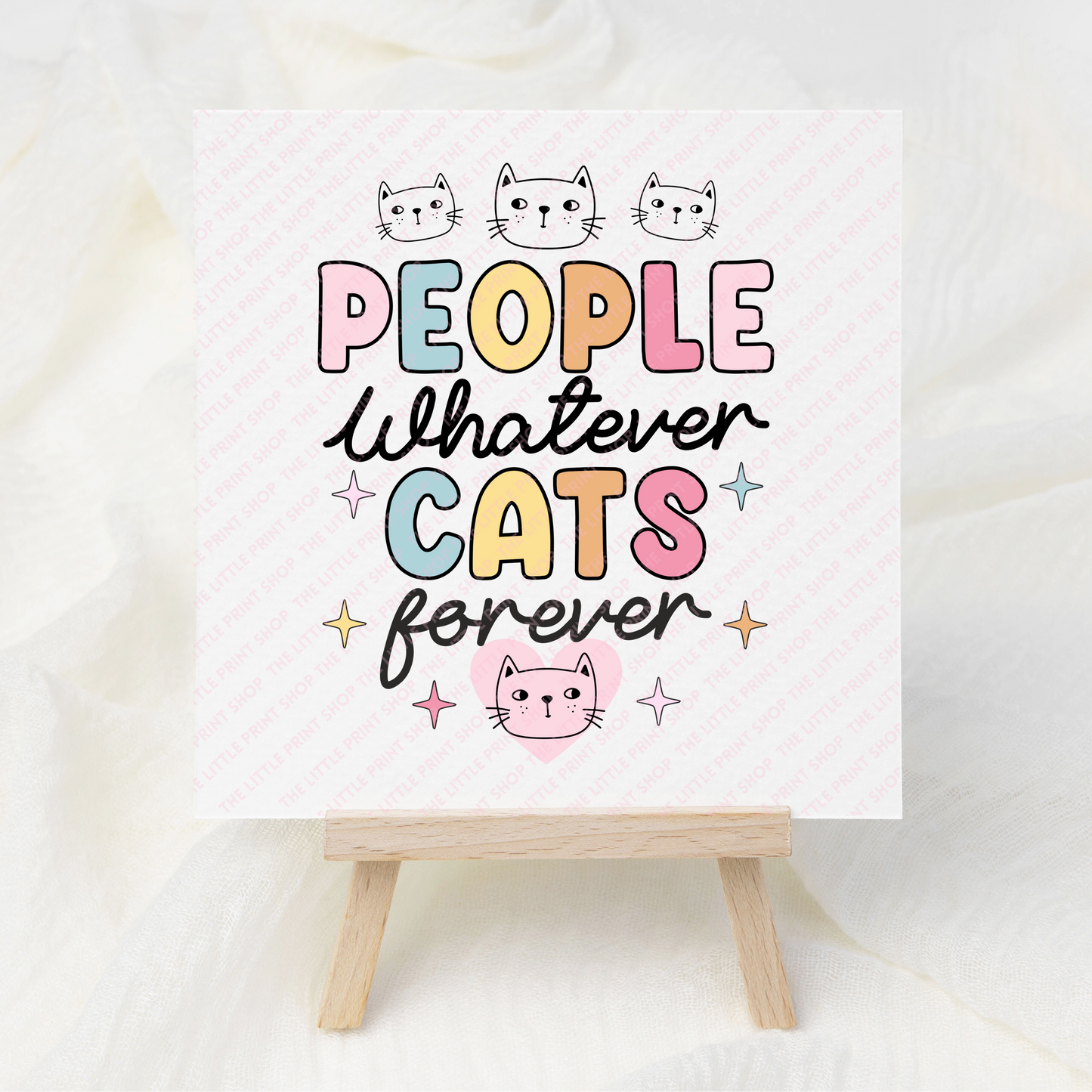 People Whatever.. Cats - UV DTF 3 inch Decals