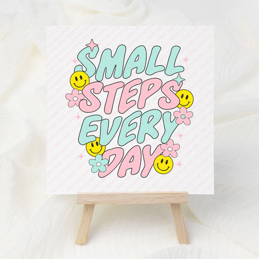 Small Steps - UV DTF 3 inch Decals