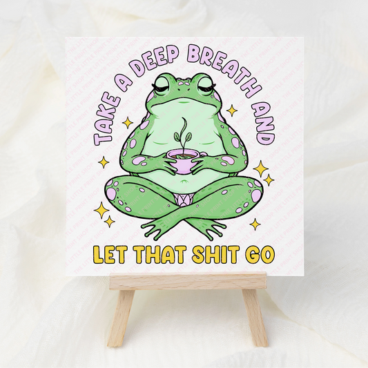 Deep Breath - UV DTF 3 inch Decals