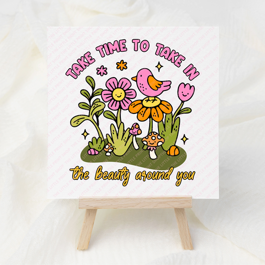 Take Time - UV DTF 3 inch Decals