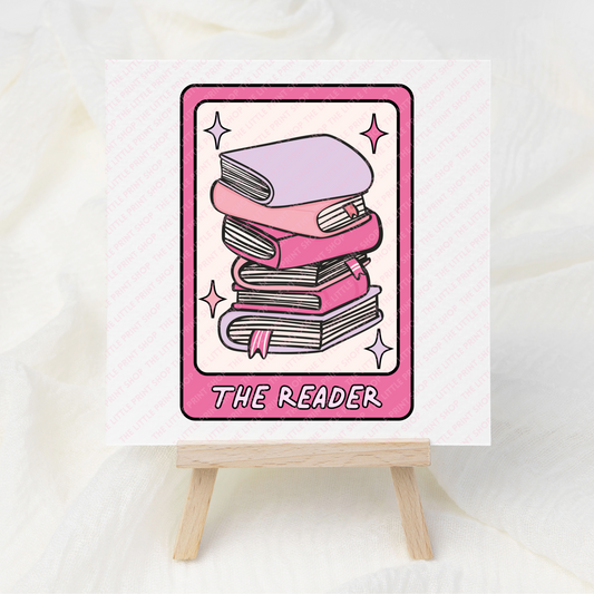 The Reader - UV DTF 3 inch Decals