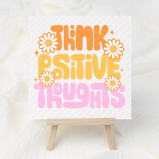 Think Positive - UV DTF 3 inch Decals
