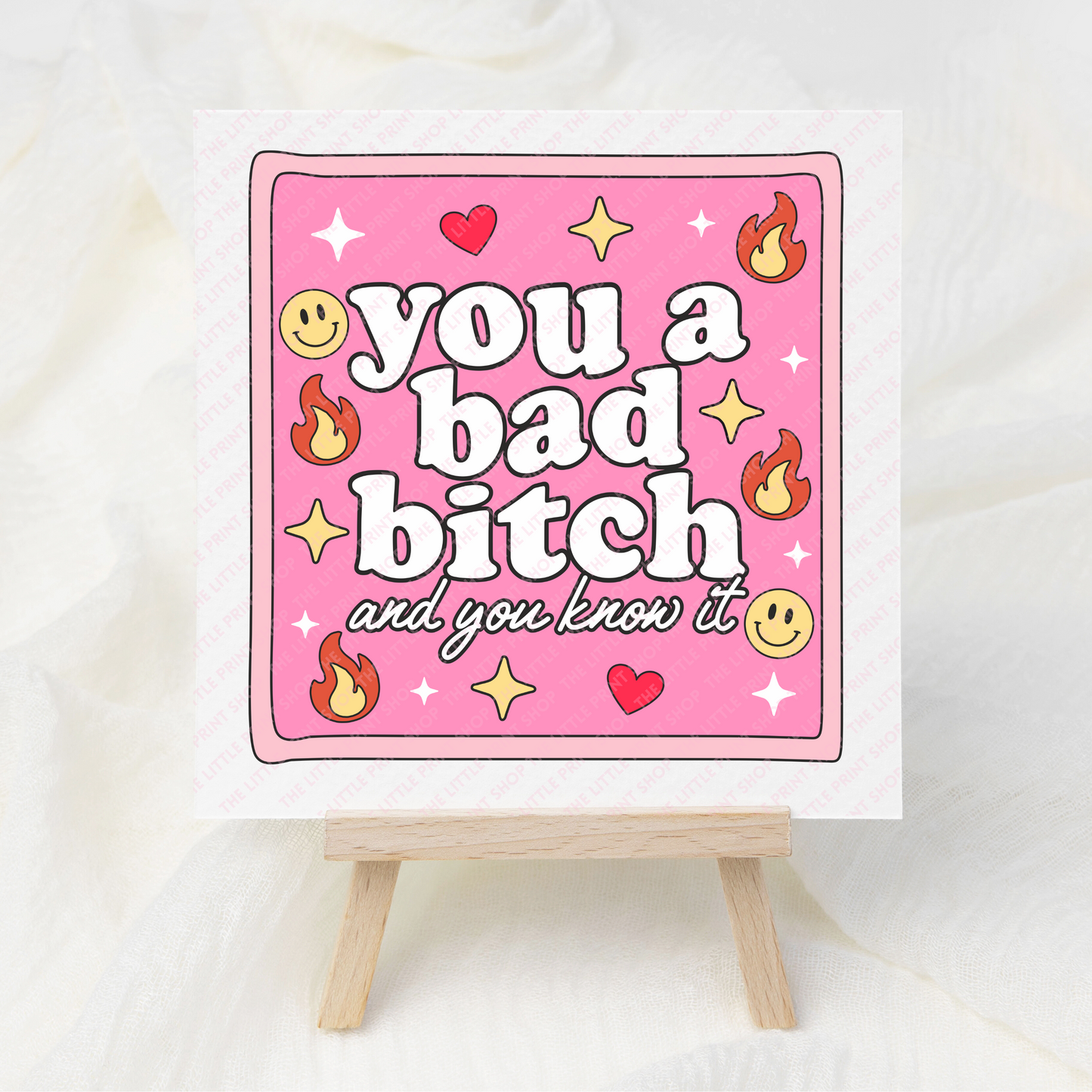 You A Bad B - UV DTF 3 inch Decals