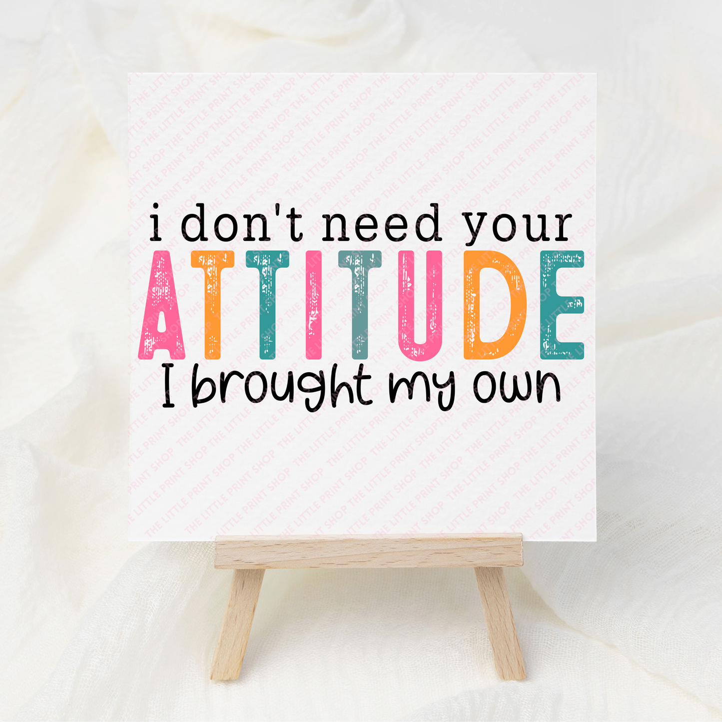 Attitude - UV DTF 3 inch Decals