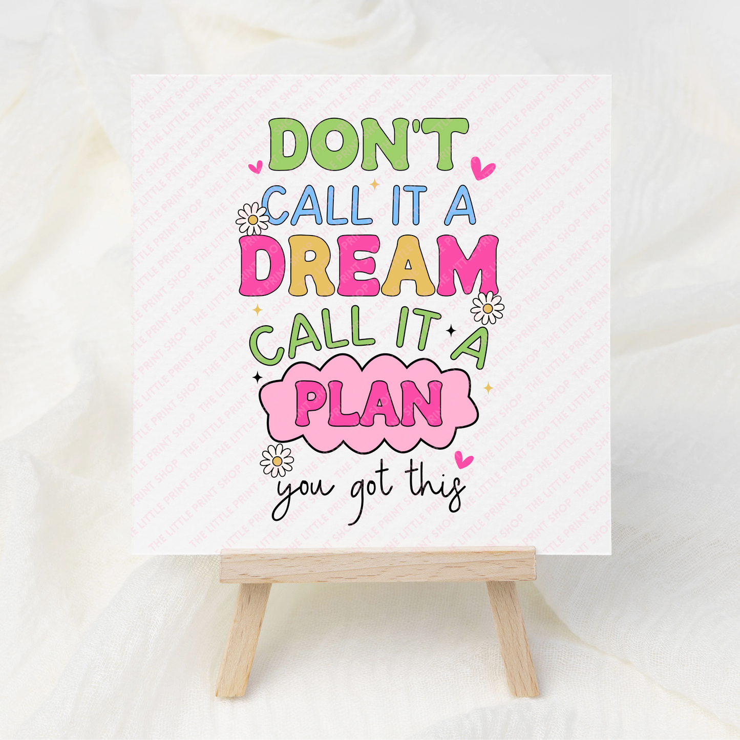 Don't Call It A Dream - UV DTF 3 inch Decals