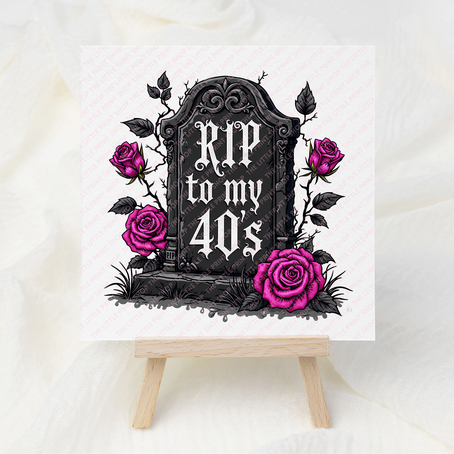 RIP 40s - UV DTF 3 inch Decals