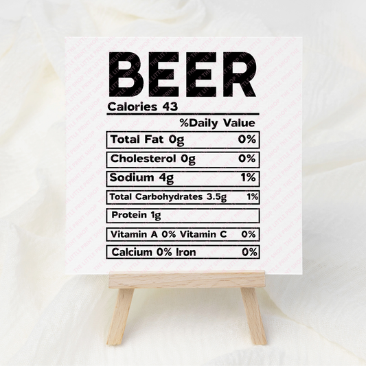 BEER - UV DTF 3 inch Decals