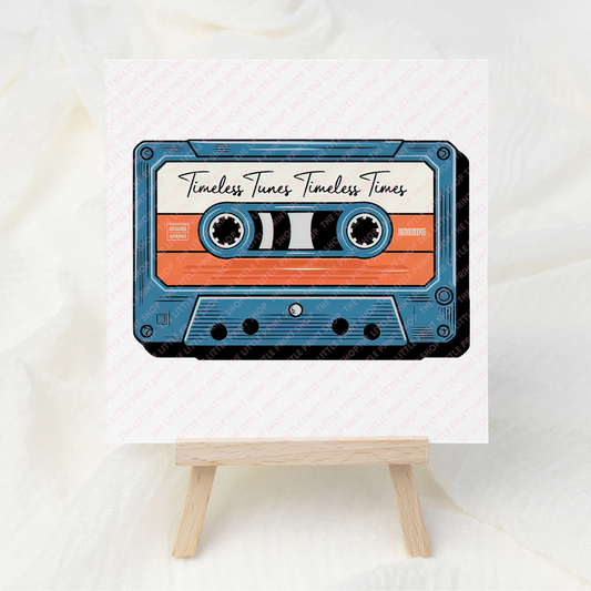 Cassette - UV DTF 3 inch Decals