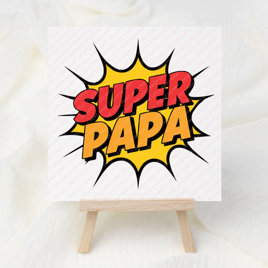 Supa Papa - UV DTF 3 inch Decals
