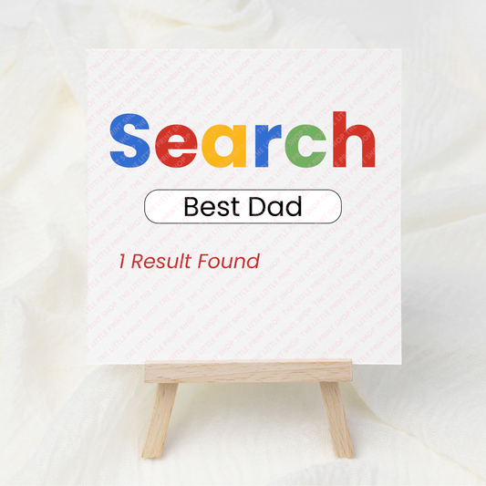 Search Best Dad - UV DTF 3 inch Decals
