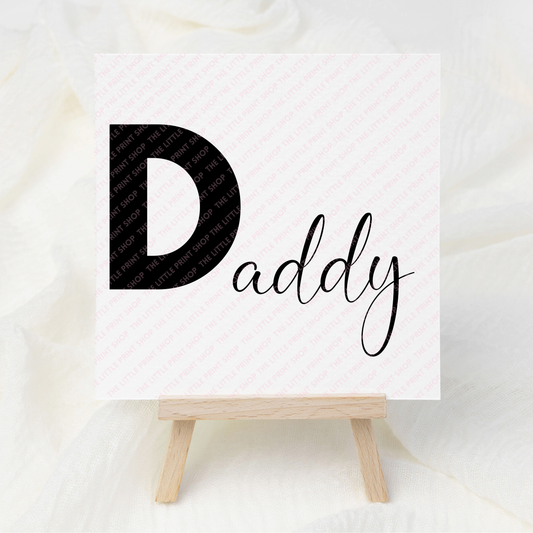 Daddy - UV DTF 3 inch Decals