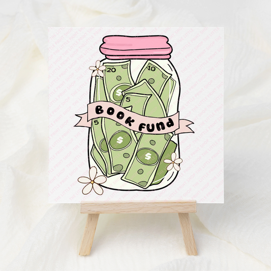 Book Fund - UV DTF 3 inch Decals