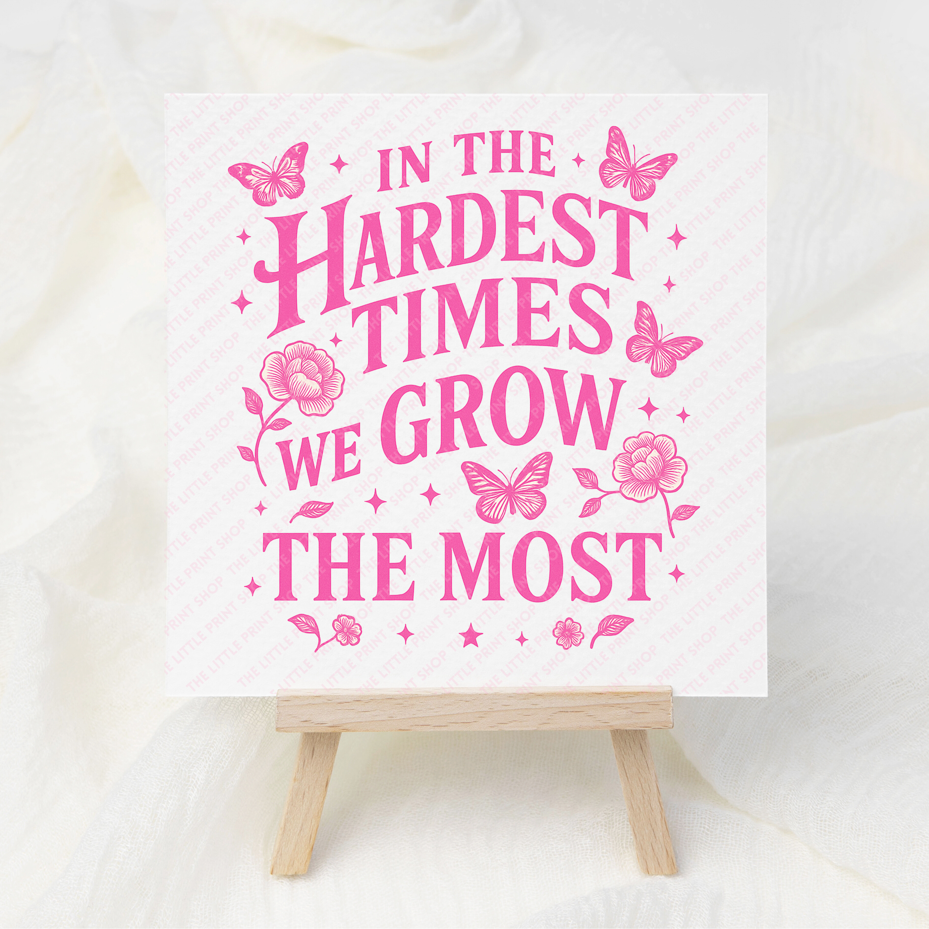 Hardest Times - UV DTF 3 inch Decals – Little Print Shop