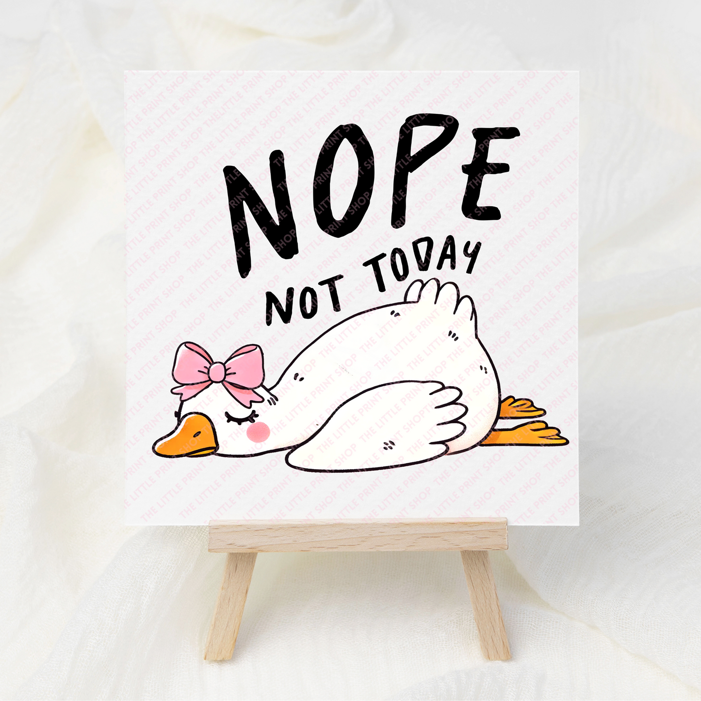 Nope Not Today - UV DTF 3 inch Decals