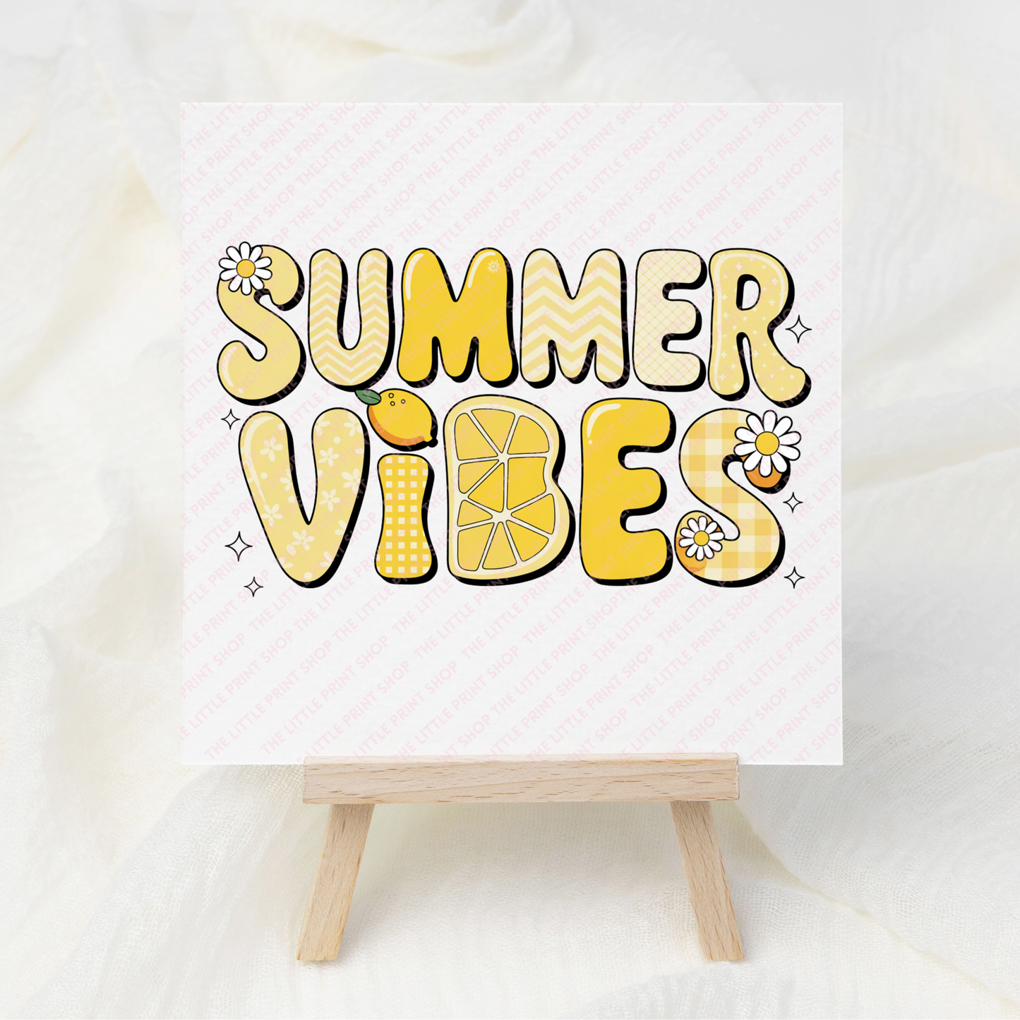 Summer Vibes - UV DTF 3 inch Decals