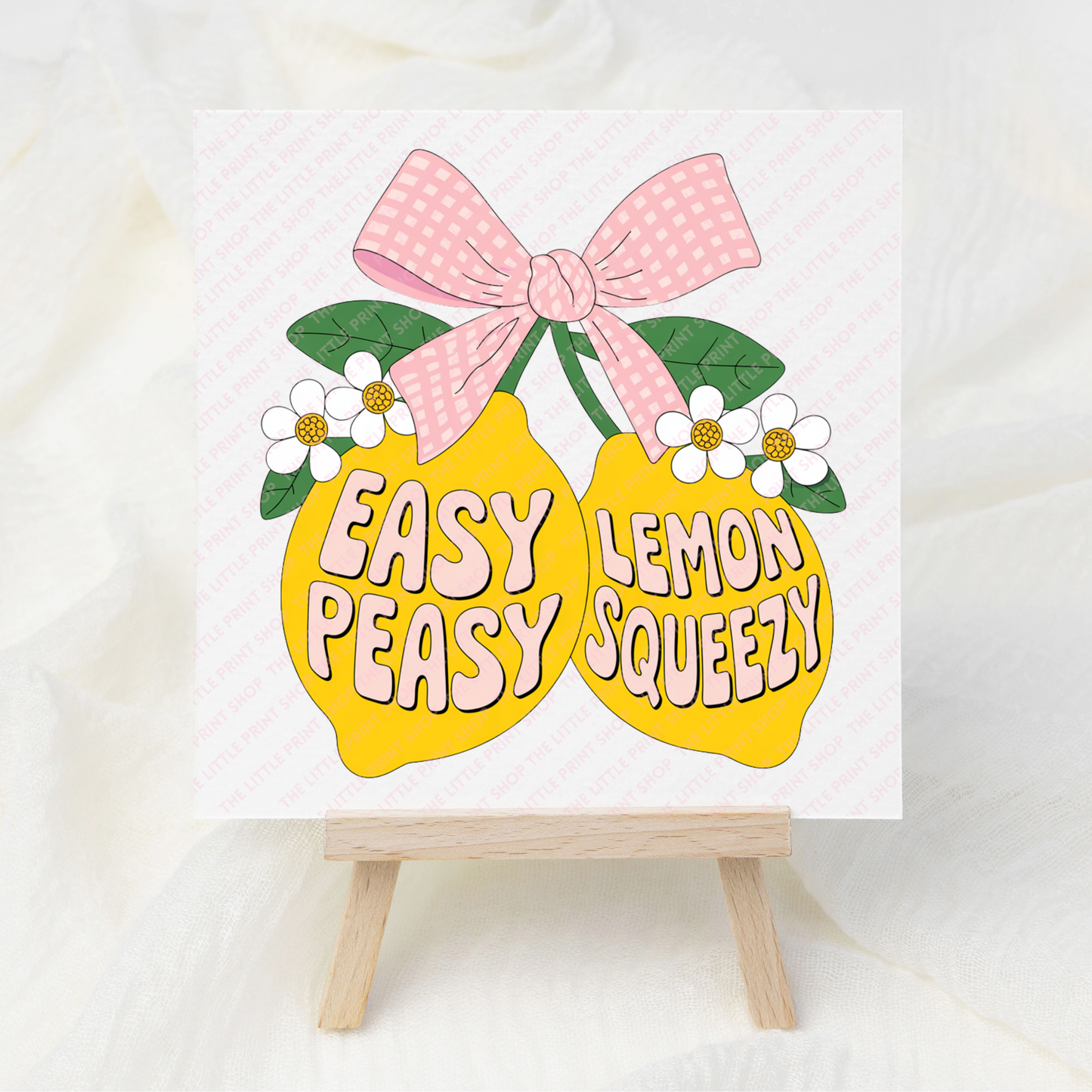 Easy Peasy Lemon Squeezy - UV DTF 3 inch Decals