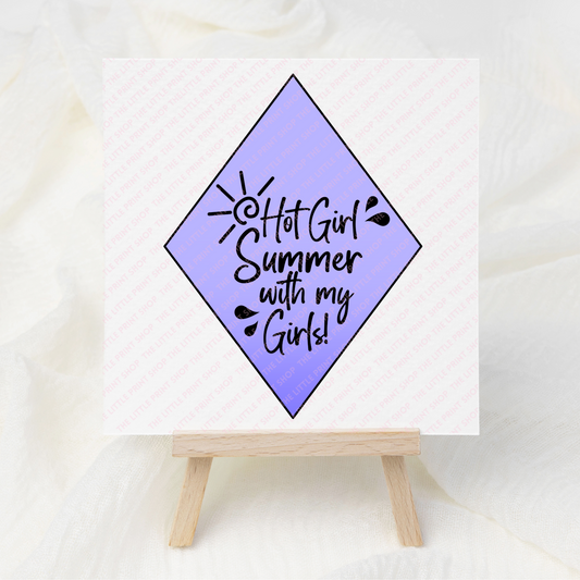 Hot Girl Summer - UV DTF 3 inch Decals