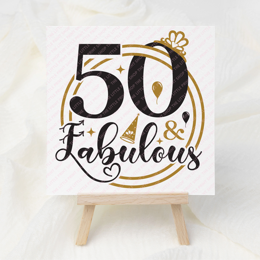 50 - UV DTF 3 inch Decals