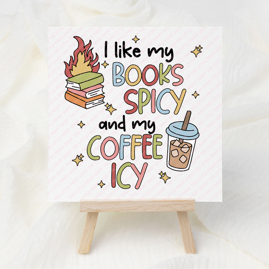 Books Spicy - UV DTF 3 inch Decals