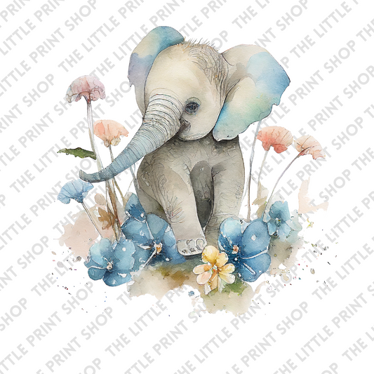 Elephant Art - UV DTF 3inch Decal