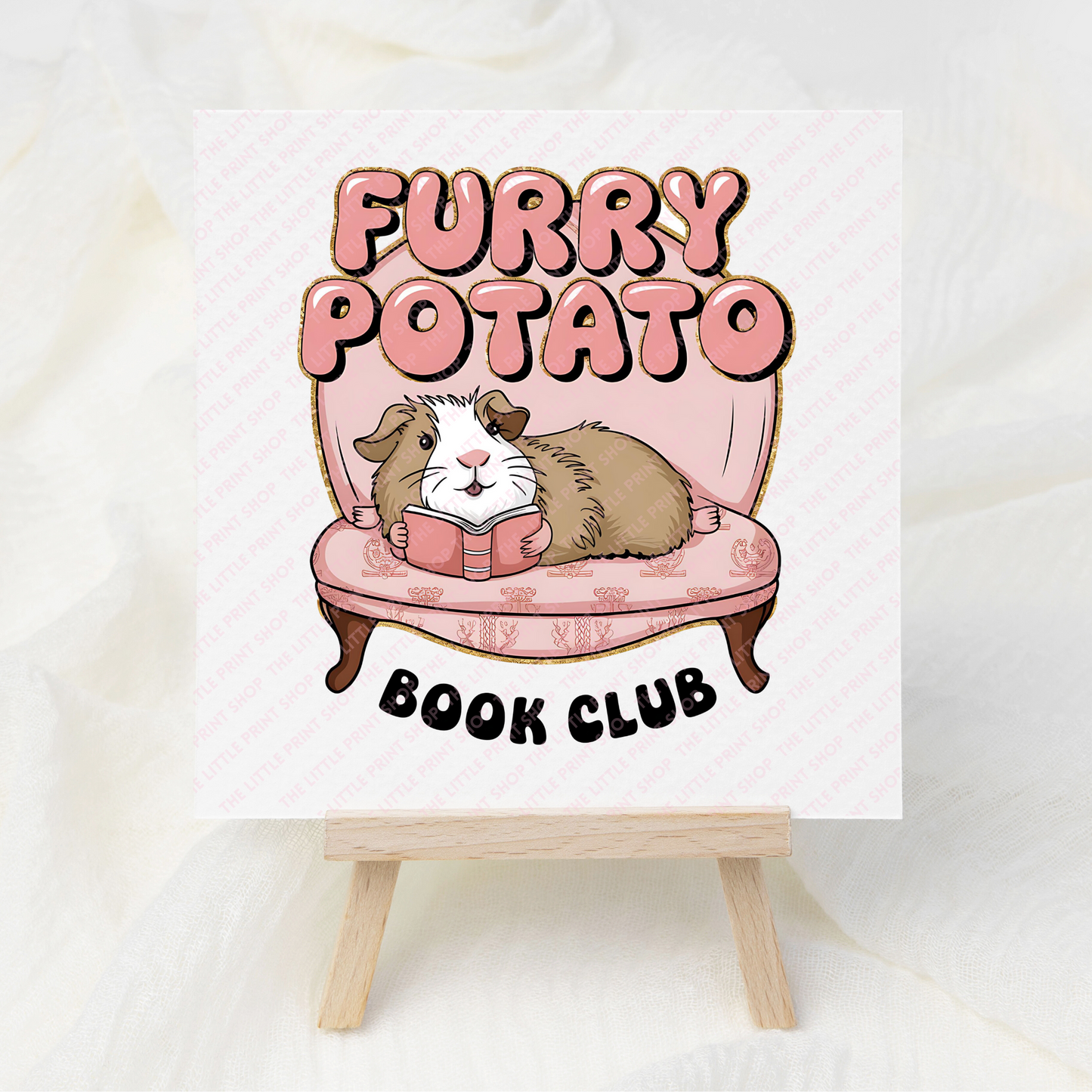 Furry Potato Book Club - UV DTF 3 inch Decals
