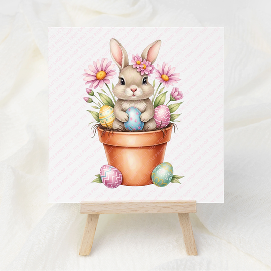 Spring Plant Pot - UV DTF 3 inch Decals
