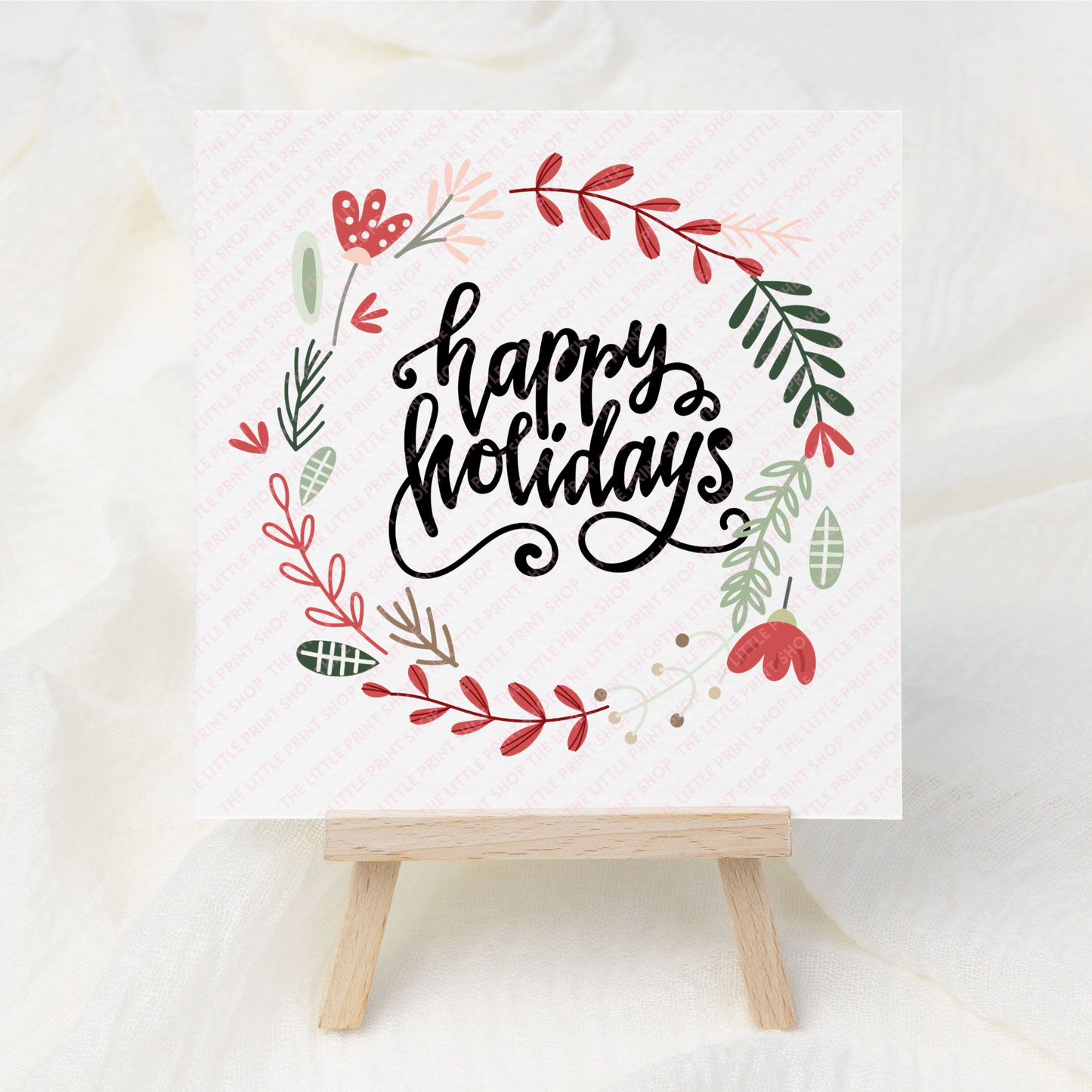 Happy Holidays - UV DTF 3inch Decal
