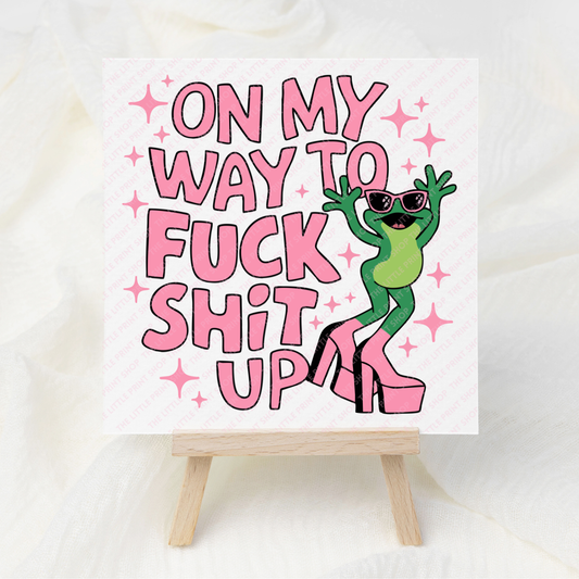 On My Way - UV DTF 3 inch Decals