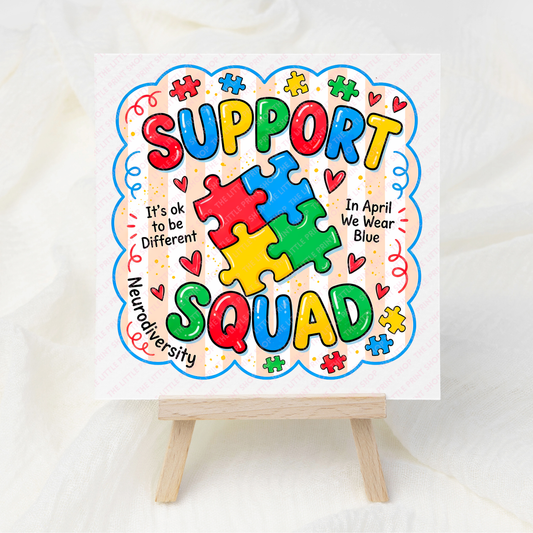 Support Squad - UV DTF 3 inch Decals