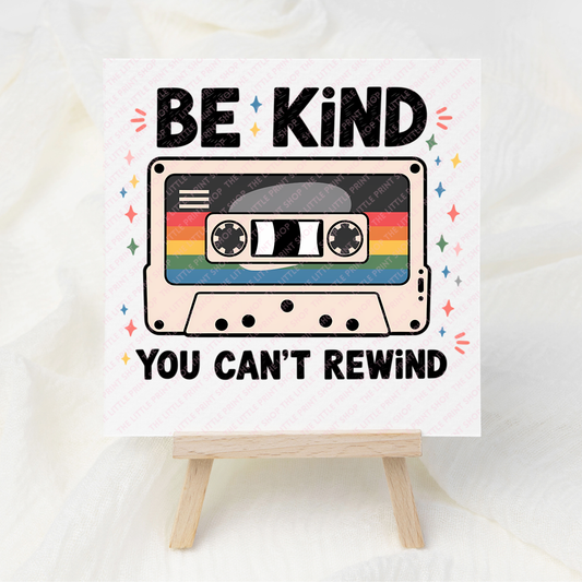Can't Rewind - UV DTF 3 inch Decals