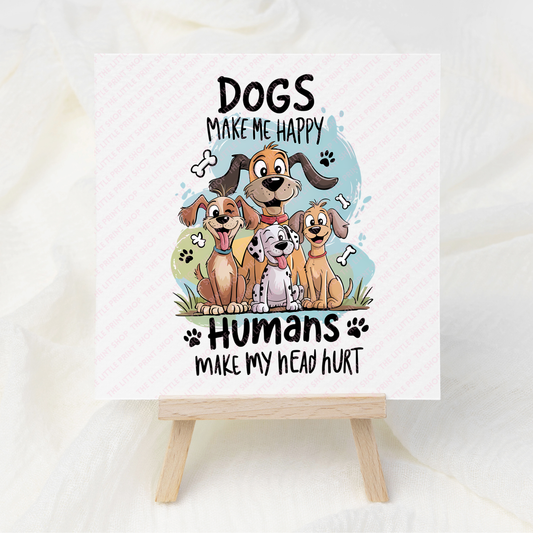 Dogs - UV DTF 3 inch Decals
