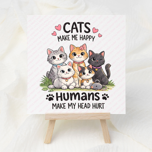 Cats - UV DTF 3 inch Decals