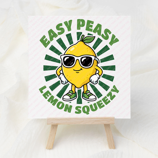 Easy Peasy - UV DTF 3 inch Decals