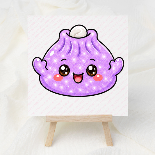 Purple Shimmer Dumpling - UV DTF 3 inch Decals