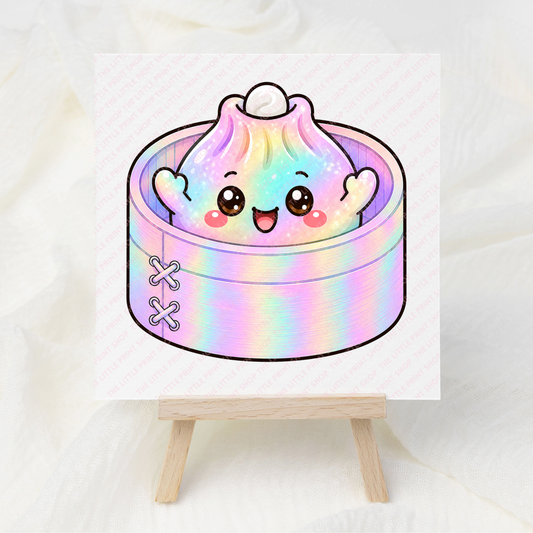 Holographic Dumpling - UV DTF 3 inch Decals