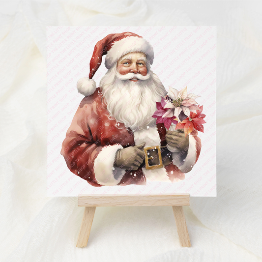Christmas Santa - UV DTF 3 inch Decal
