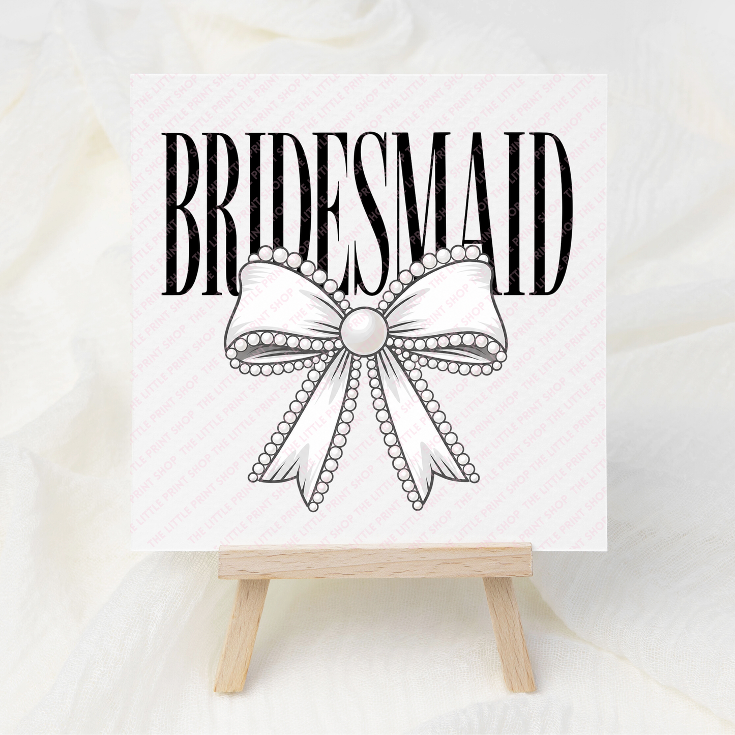 Bridesmaid - UV DTF 3 inch Decals