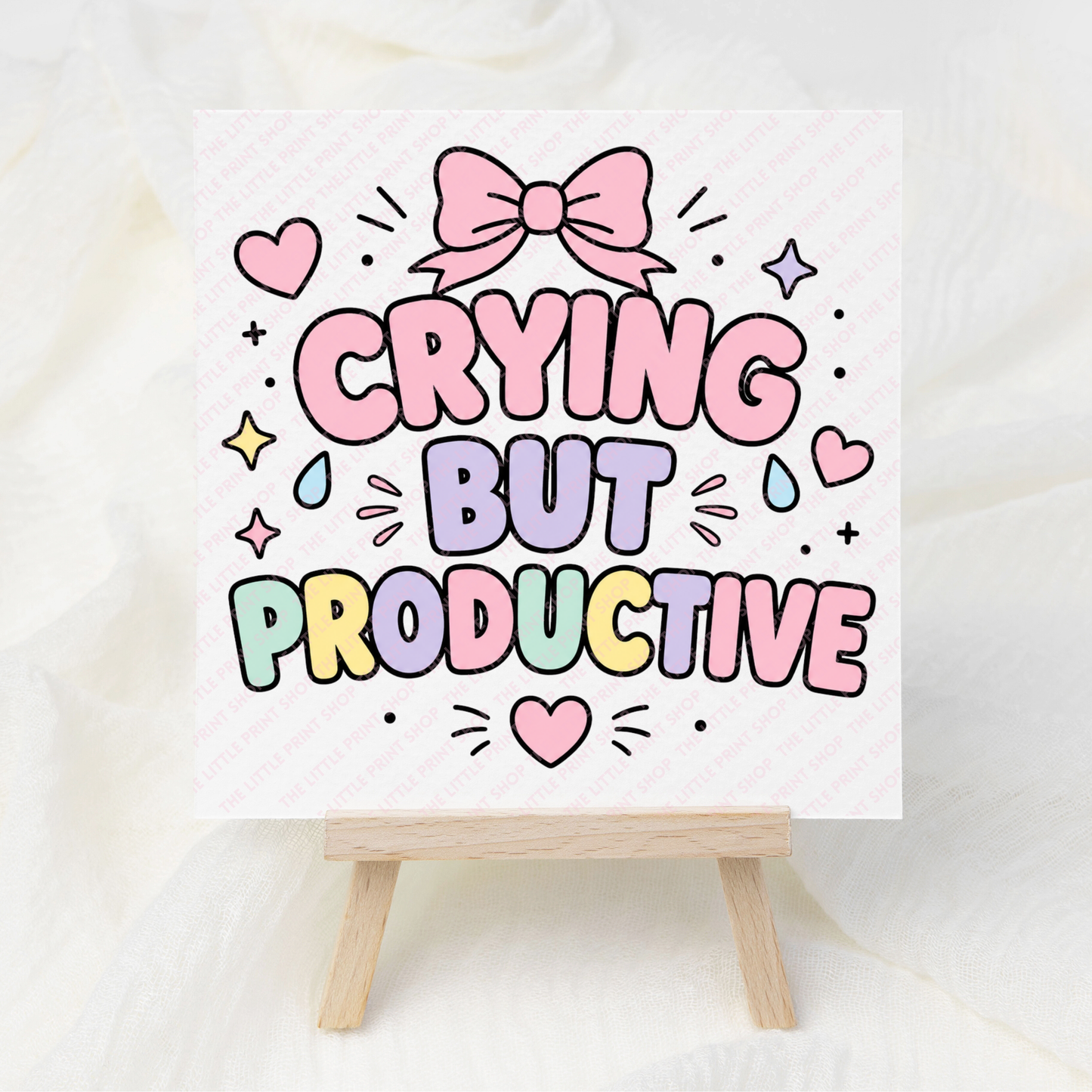Crying But - UV DTF 3 inch Decals