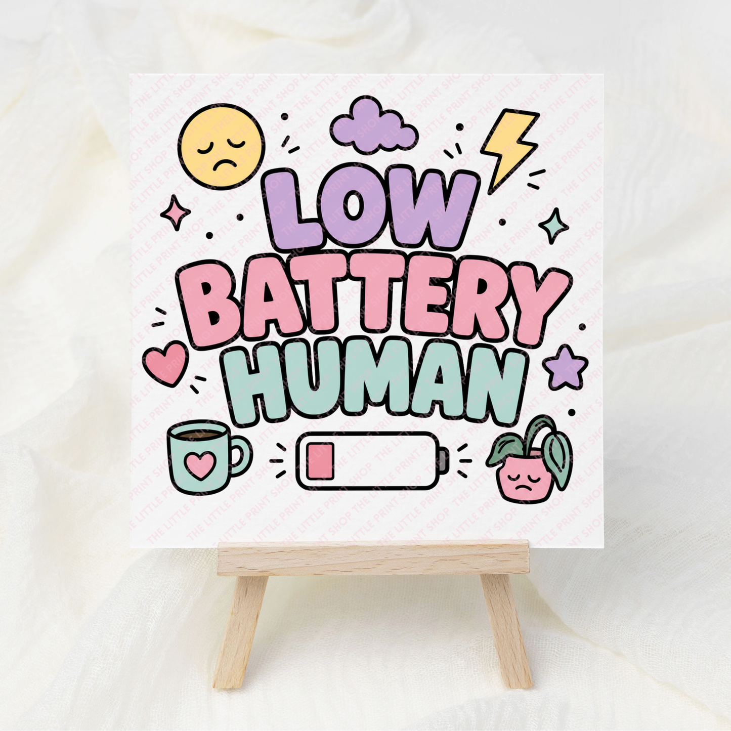 Low Battery - UV DTF 3 inch Decals