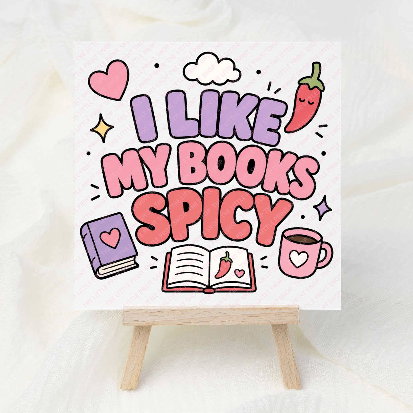 I Like My Books Spicy - UV DTF 3 inch Decals