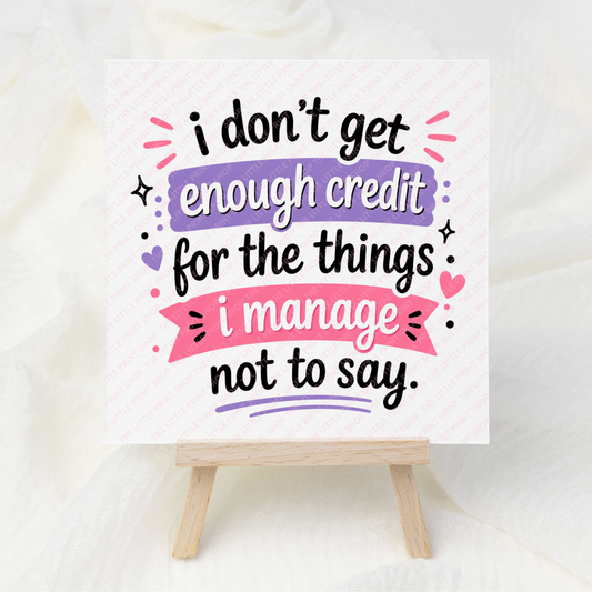 Credit - UV DTF 3 inch Decals