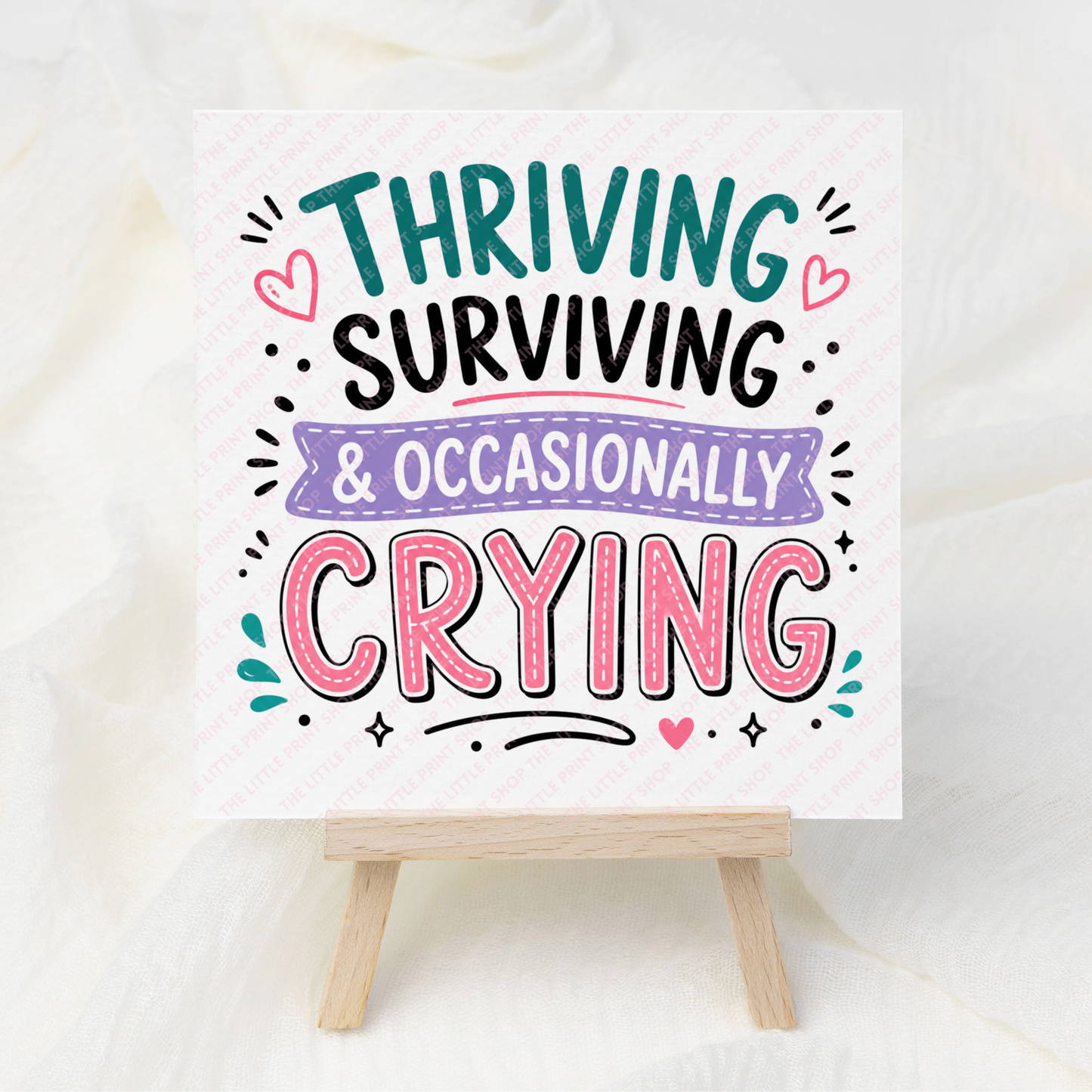 Thriving Surviving - UV DTF 3 inch Decals