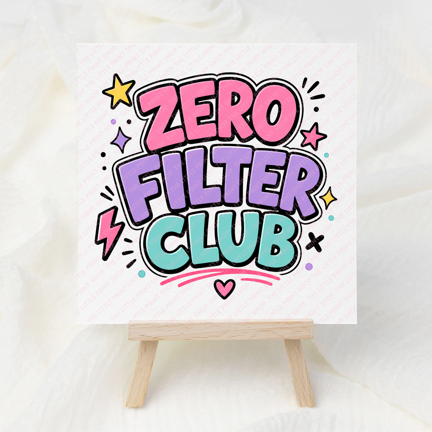 Zero Filter Club - UV DTF 3 inch Decals